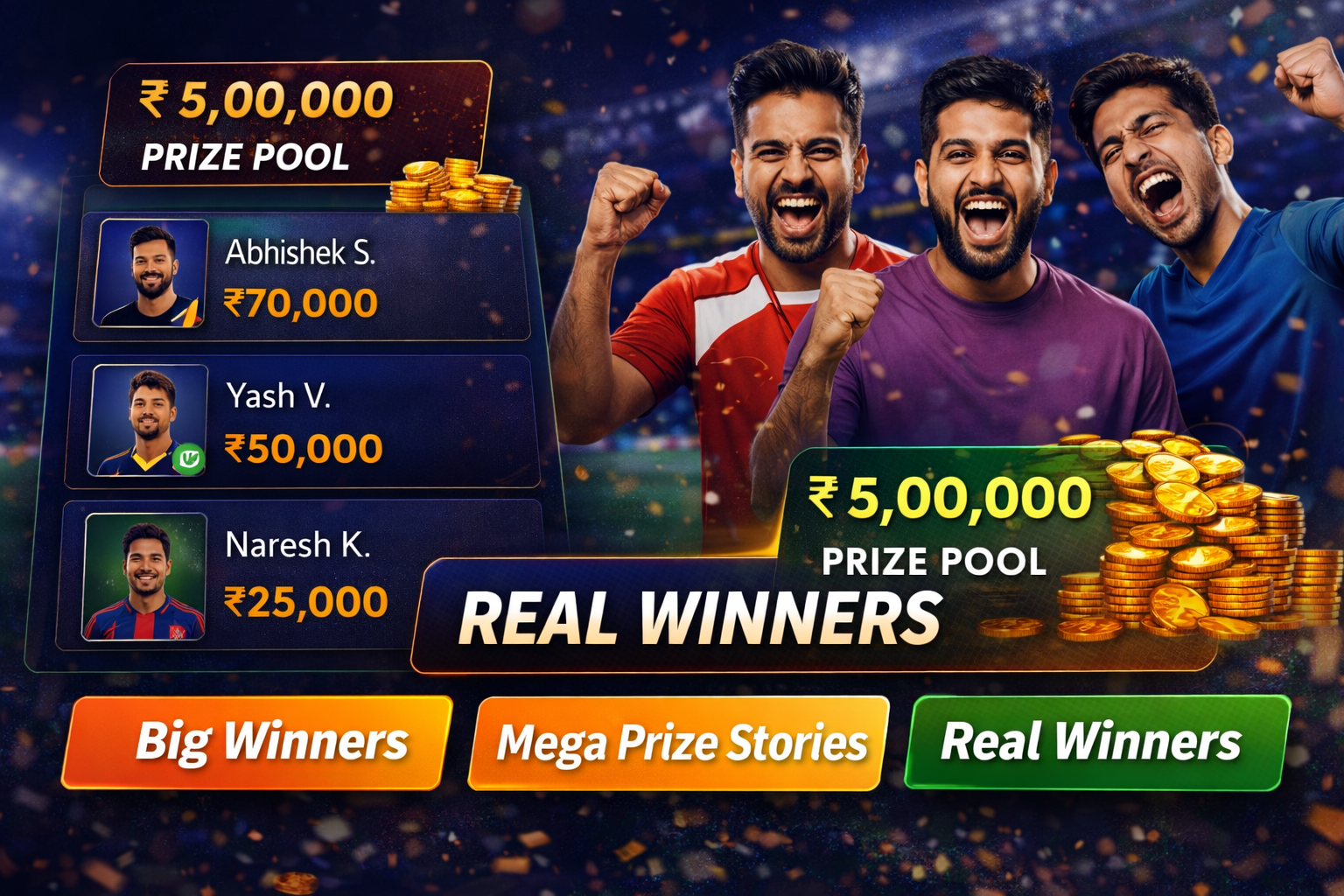 Come Cricket Link fantasy cricket result notes